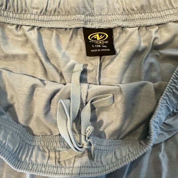 Athletic Works Tri Blend Active Lounge Shorts Men's Large Blue 9 Inseam NWT - Picture 6 of 8
